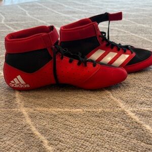 Adidas Wrestling Red and Black Shoes